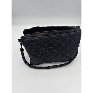 NWOT Nylon Quilted Puffer Crossbody Black Bag with‎ Chain